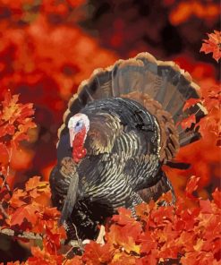 Turkey In Fall Paint By Number