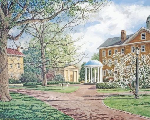 UNC Chapel Hill Art Paint By Number