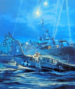 Uss Lexington Art Paint By Numbers