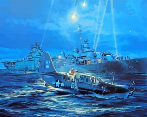 Uss Lexington Art Paint By Numbers