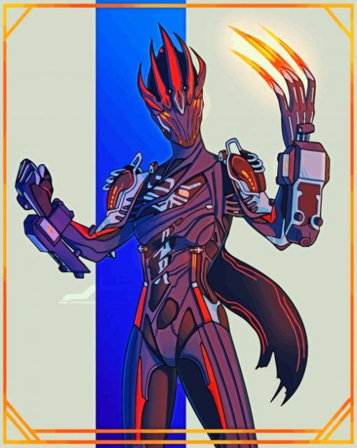 Valkyr Warframe Game Character Paint By Numbers