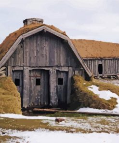 Viking Village Paint By Numbers