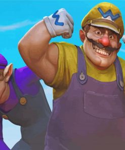 Wario Cartoon Art Paint By Number