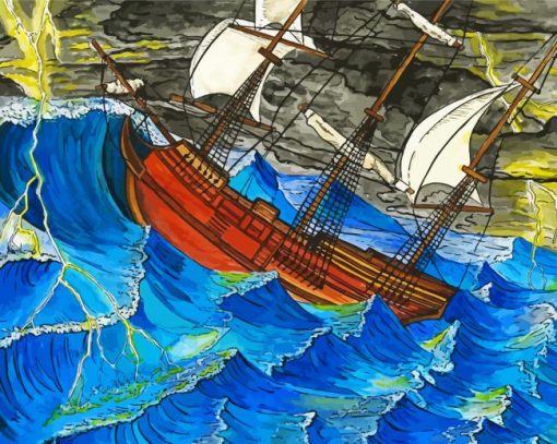 Whydah Gally Ship Paint By Numbers