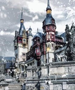 Winter Castle Art Paint By Number