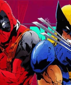 Wolverine Vs Deadpool Paint By Numbers