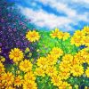 Yellow Daisies Field Paint By Numbers