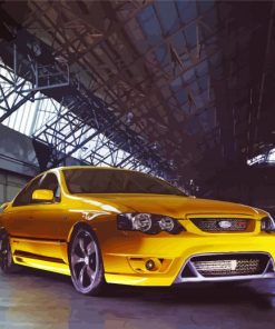 Yellow Ford Falcon F6 Paint By Numbers