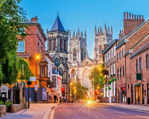 York Northern Buildings England Paint By Numbers