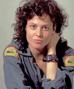 Young Sigourney Weaver Paint By Numbers