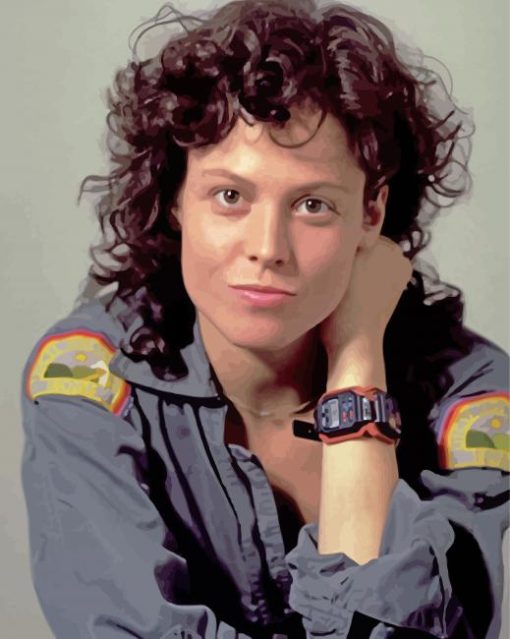 Young Sigourney Weaver Paint By Numbers