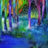 Abstract Firefly Forest Paint By Numbers