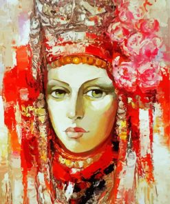 Abstract Bulgarian Woman Paint By Number