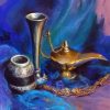 Abstract Genie Lamp Paint By Numbers