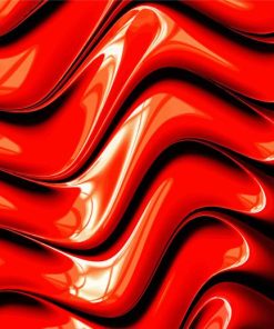 Abstract Red Art Paint By Number