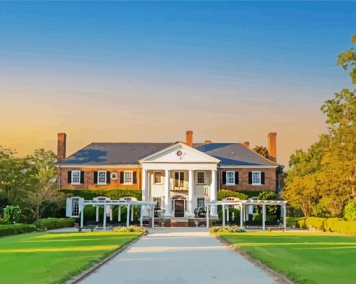 Aesthetic Boone Hall Plantation Paint By Numbers