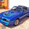 Aesthetic Blue Trans Am Paint By Numbers