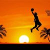 Aesthetic Basketball Silhouette Paint By Numbers