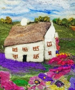 Aesthetic Cottage Lavender Art Paint By Number