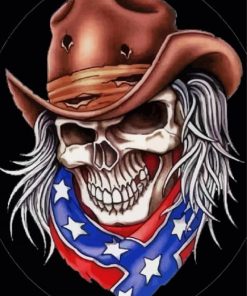 Aesthetic Cowboy Skull Art Paint By Number