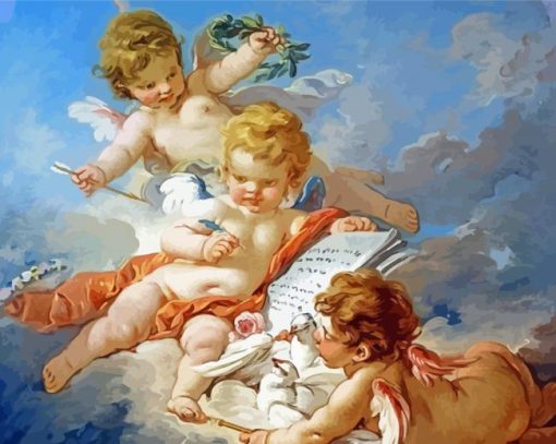 Aesthetic Cupid And Angels Paint By Number