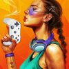 Aesthetic Gamer Girl Art Paint By Numbers