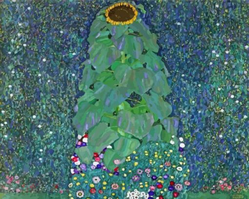 Aesthetic Klimt Sunflower Paint By Numbers