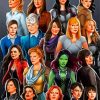 Aesthetic Marvel Women Paint By Numbers