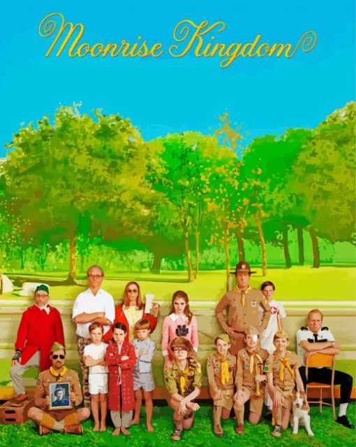 Aesthetic Moonrise Kingdom Paint By Numbers