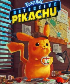 Aesthetic Pokemon Detective Pikachu Paint By Numbers