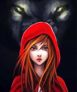 Aesthetic Red Riding Hood Paint By Numbers