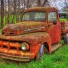 Aesthetic Rusty Truck Art Paint By Number