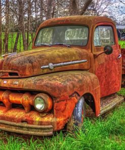 Aesthetic Rusty Truck Art Paint By Number