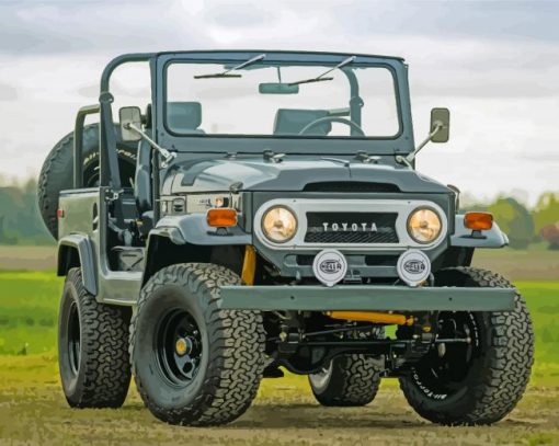 Aesthetic Vintage Land Cruiser Paint By Number
