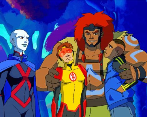 Aesthetic Young Justice Paint By Numbers