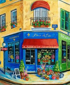 Aesthetic French Shop Art Paint By Number