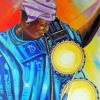 African Man Drumming Paint By Numbers