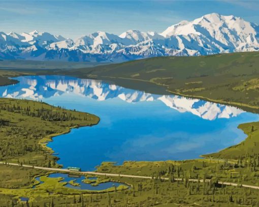 Alaska Denali National Park And Preserve Paint By Numbers