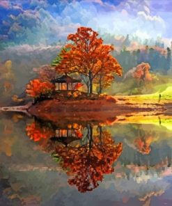 Autumn In Korea Landscape Nature Paint By Numbers