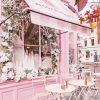 Beautiful Pink Cafe Paint By Number