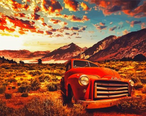 Beautiful Sky California Desert Paint By Numbers