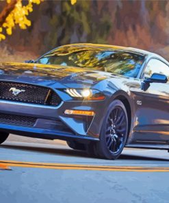 Black 2018 GT Mustang Paint By Numbers