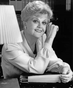 Black And White Murder She Wrote Character Paint By Number