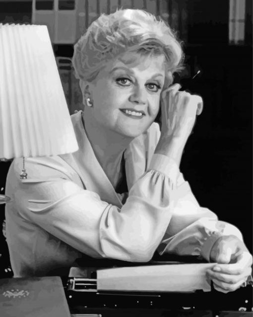 Black And White Murder She Wrote Character Paint By Number