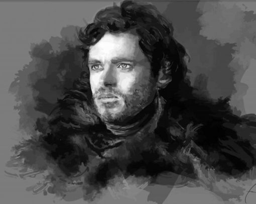 Black And White Robb Stark Art Paint By Numbers