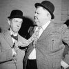 Black And White Stan And Ollie Paint By Number