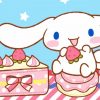 Cinnamoroll Eating Cake Paint By Number