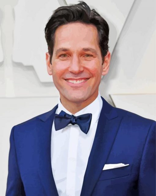 Classy Paul Rudd Actor Paint By Number