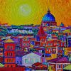 Colorful Rome Abstract Paint By Number