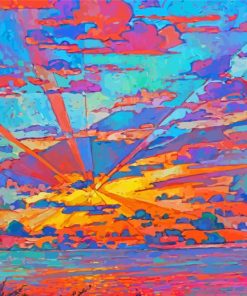 Colorful Sky Erin Hanson Paint By Number